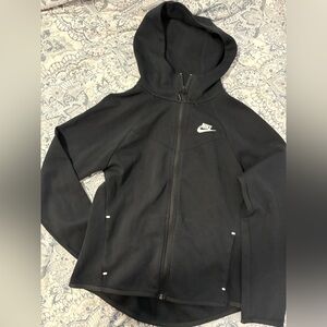 Nike tech fleece Black Zip Hoodie